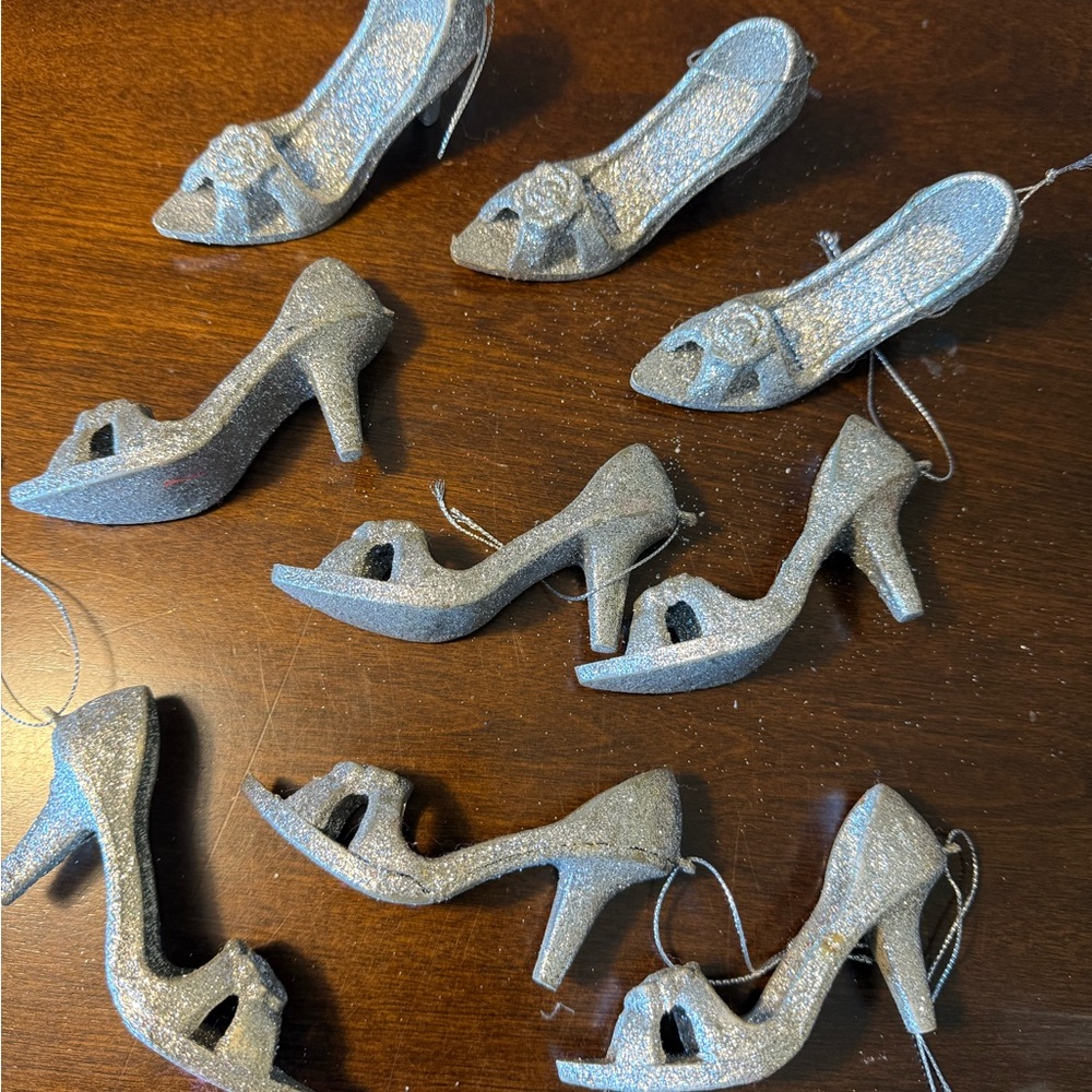 Elegant Silver Women's Heels